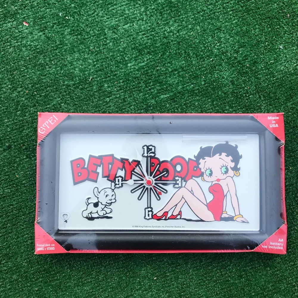 1998 Betty Boop clock vintage 90s collectibles